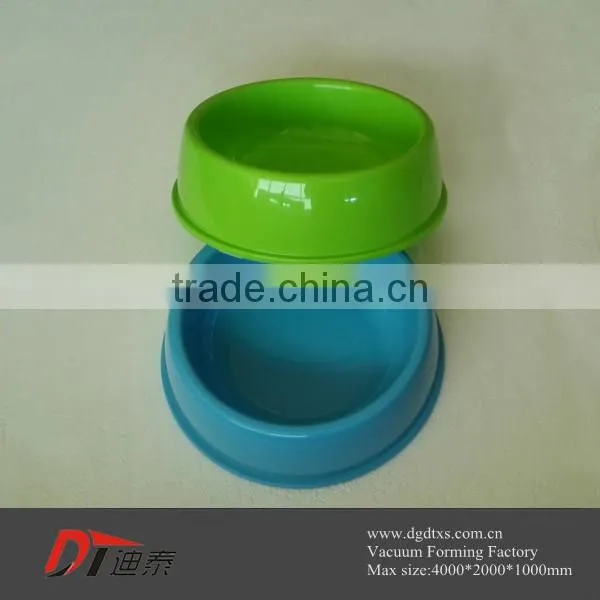 OEM green plastic blister PET bowl by vacuum forming