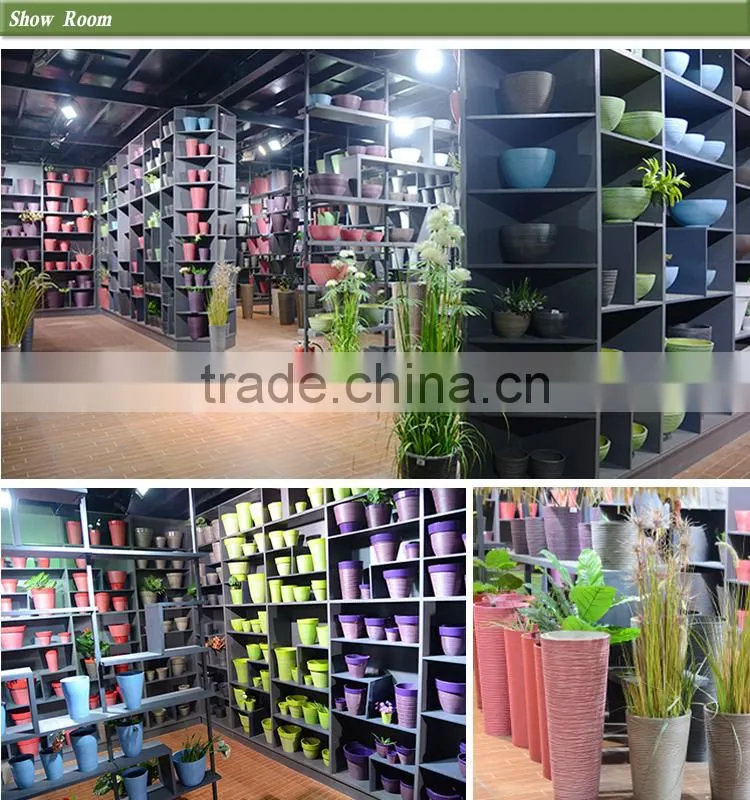 balcony flower pots/Plastic Garden Planter/ Recyclable/20 years/new design/UV protection