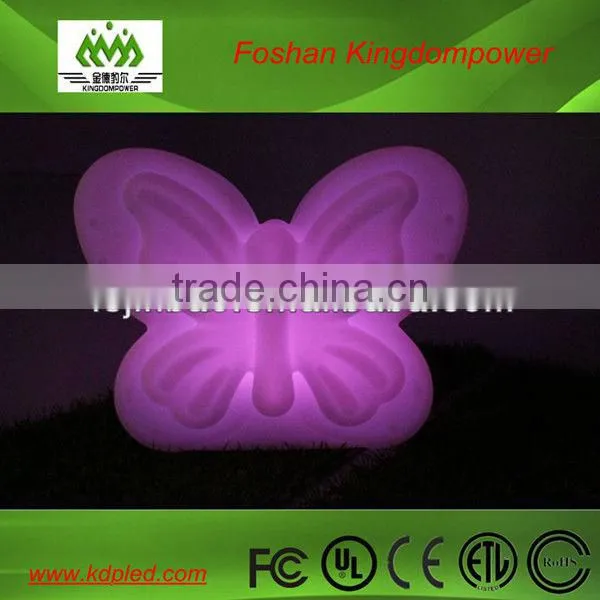 rechargeable color changing white plastic led butterfly lamp