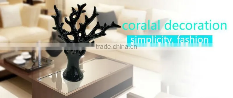 Newest ceramic coralal decor for home decoration