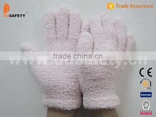 DDSAFETY Wholesale In China Pink Nylon Bath Gloves