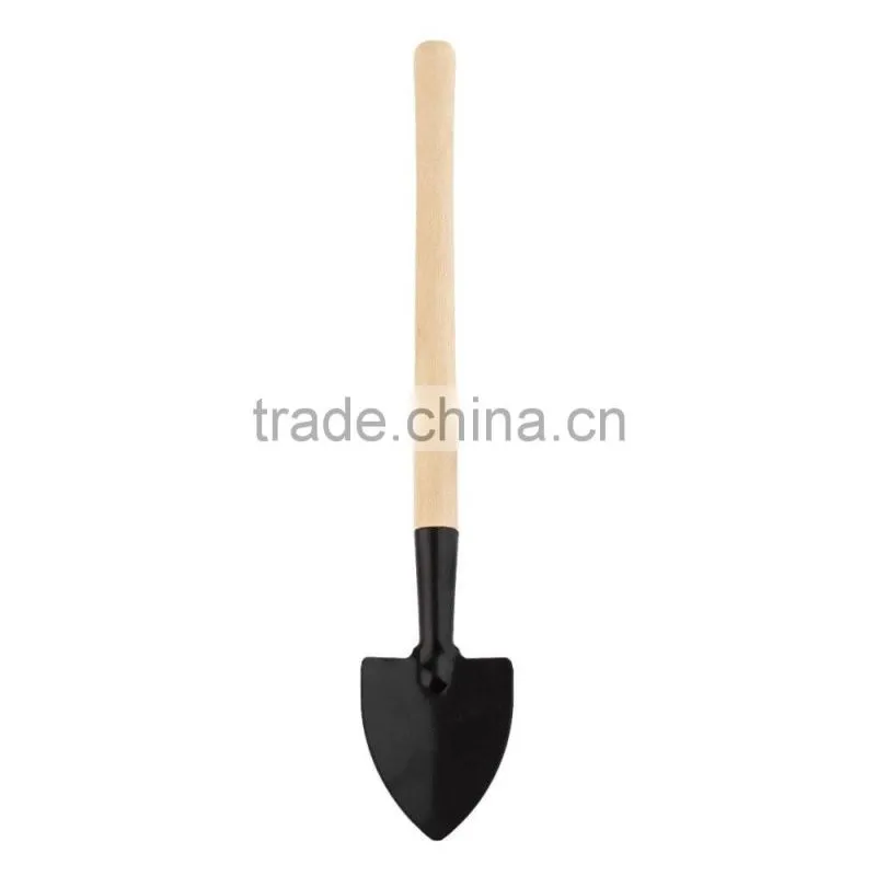 3pcs Mini Garden Gardening Plant Tools Set with Wooden Handle Shovel Rake Spade