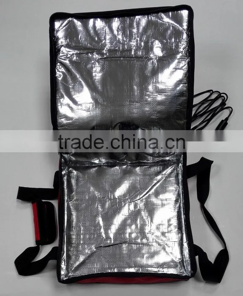 12V heated pizza food delivery bag