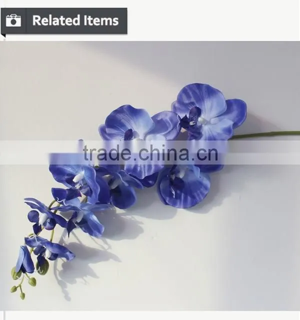 Wedding decoration flower stand factory direct artificial fabric dendrobium flower