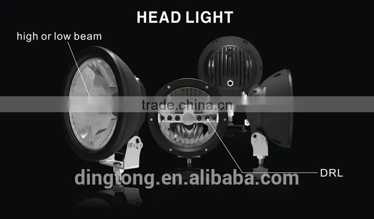 7inch round headlight 4x4 projector halos led motorcycle headlamps
