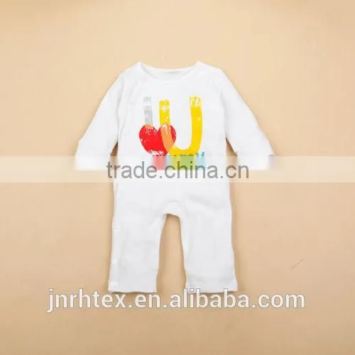 New design adult baby romper patter printing for promotion