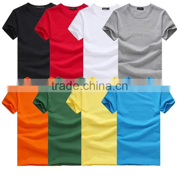 wholesale high quality plain 100% cotton white t-shirt 100% plain blank cotton t shirt manufacturer