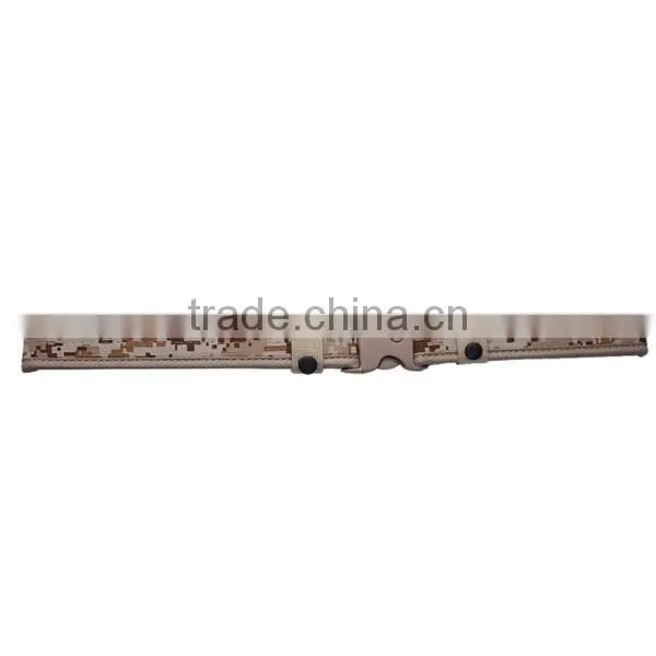 Canvas Belt Waistband Khaki Camouflage Carved