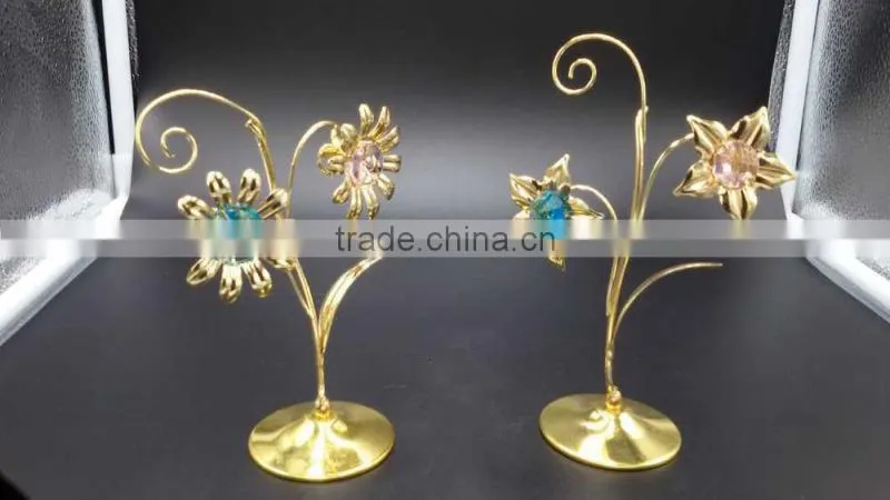 golden gift crystal flower