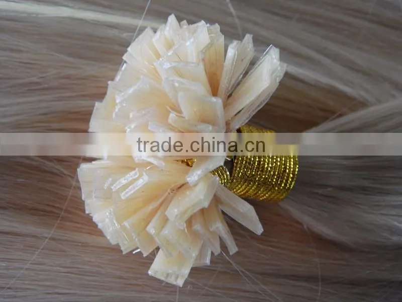 Black Rose 0.5g 1g Fusion Keratin Prebonded Human Hair Flat Nail Stick U/I Tip Hair Extensions