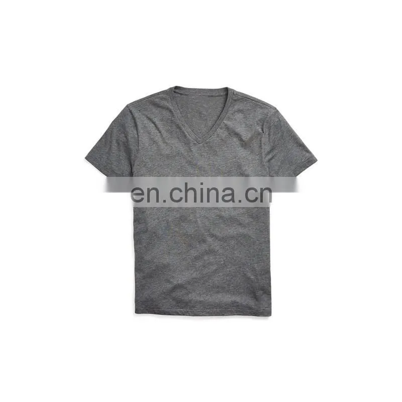 Short Sleeve Style t-shirt 100% cotton jersey 30/1 with V-neck