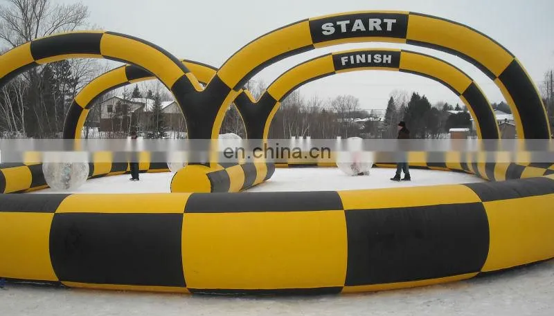 Funny inflatable racetrack, inflatable circuit, inflatable raceway