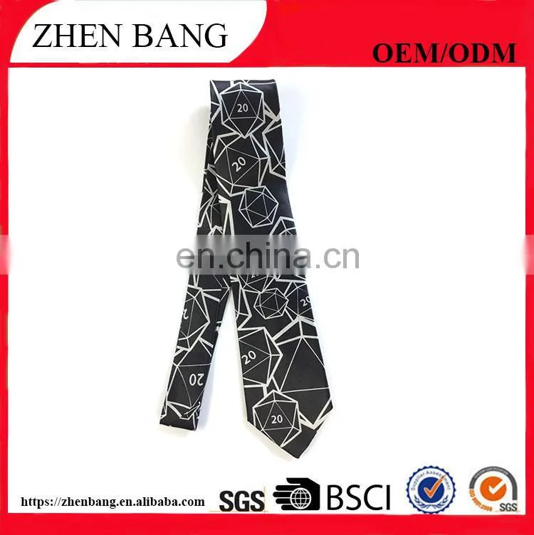 Men's silk long knitting neckties from China factory