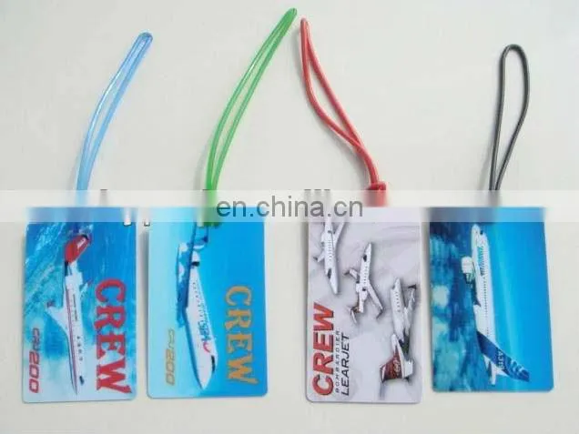 pvc luggage tags