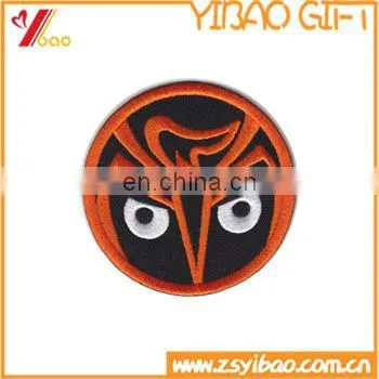 Customized national flag 100% embroidery patches with iron-on