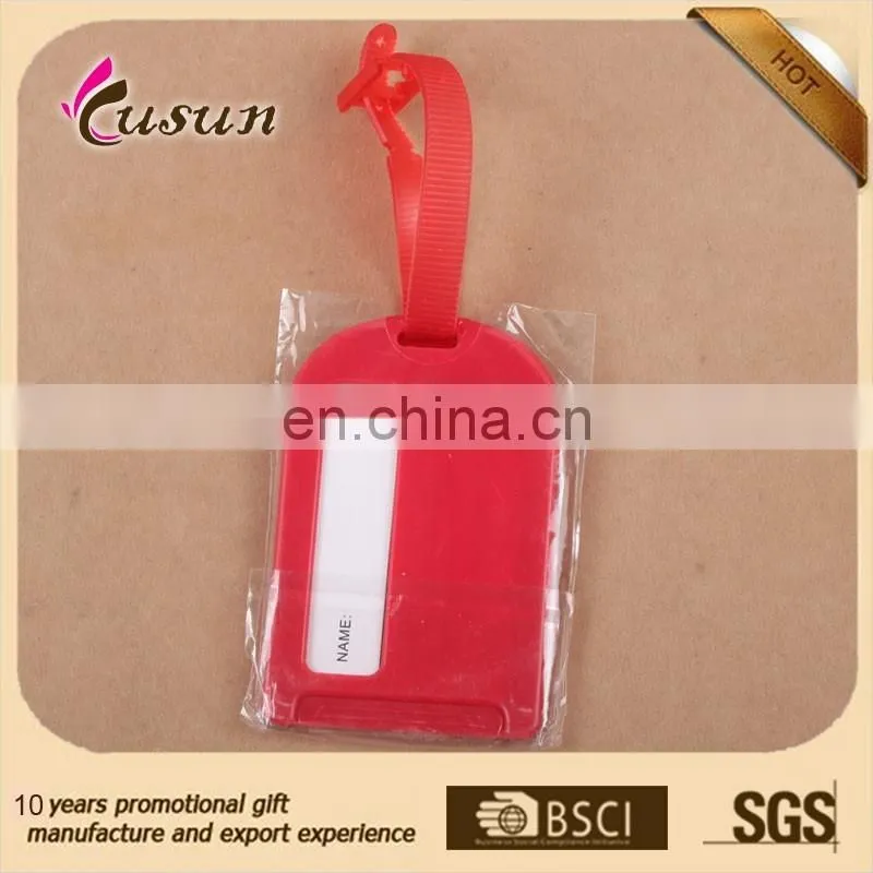 BSCI Assorted Color Tag Plastic Holder Key ID Name Label Tags Split Keyring