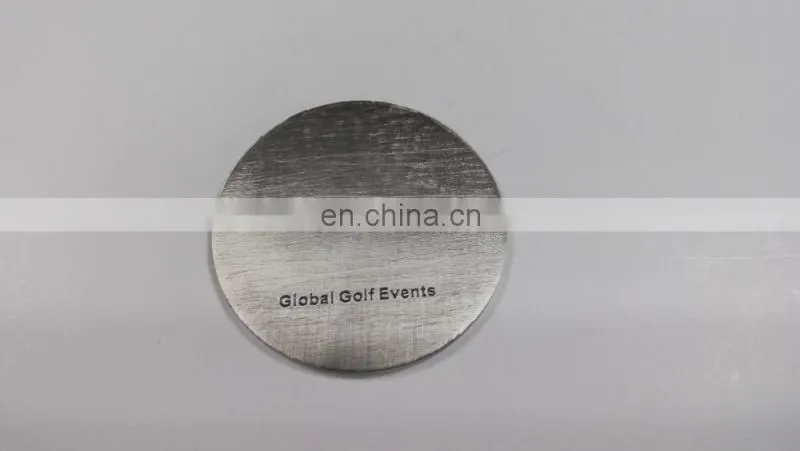 Golf Souvenir Iron Coin in Die Cast Process, Antique Silver Plating and Soft enamel technique