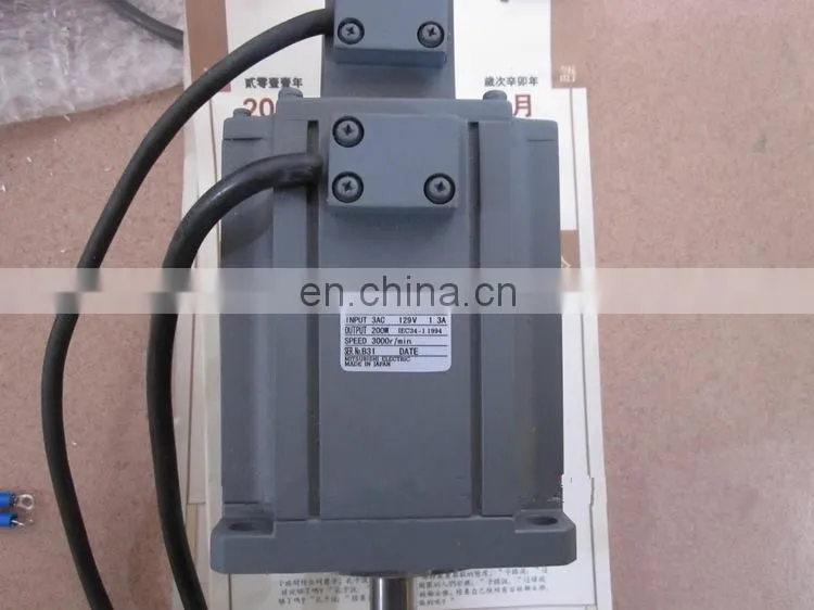 Original MITSUBISHI 129V 200W ac servo motor HA-FF23 / HA-FF23B
