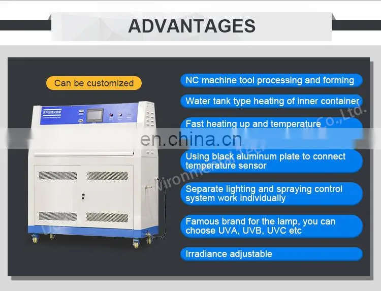 Liyi Accelerated Testing Machine Lamp UV Weathering Aging Test Chamber