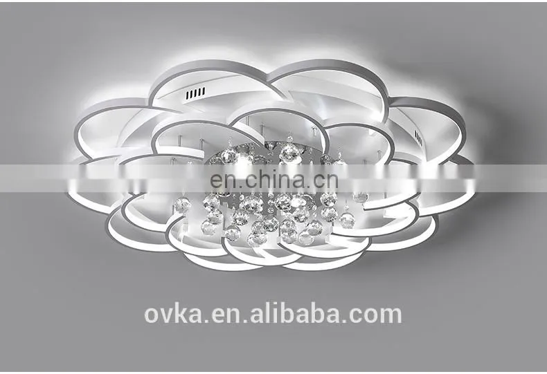 Creative garland bedroom ceiling lamp wedding room lighting