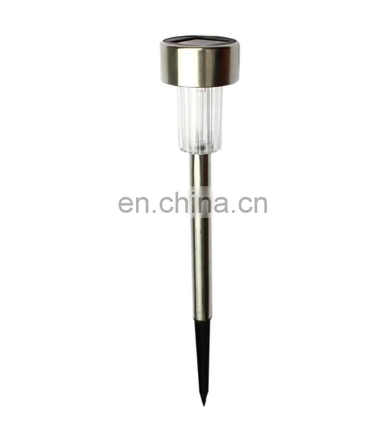 Led solar plug light lawn light stainless steel garden decorative light