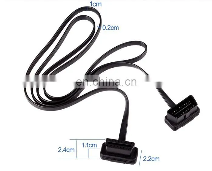 16Pin OBD 2 OBD ii connector automotive diagnostic extension Y Cable