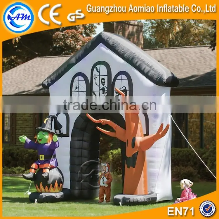 Decorative halloween inflatable haunted house for sale