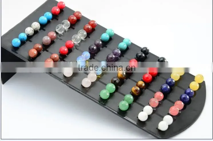 Magnetic Hematite Gemstone studded earring