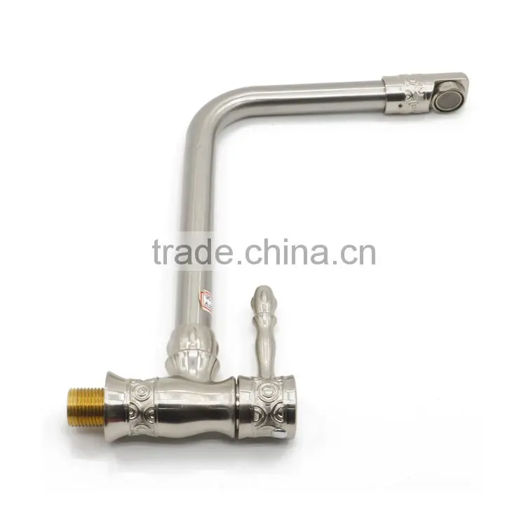 single lever single hole faucet tap for kitchen with 360 degree sprayer