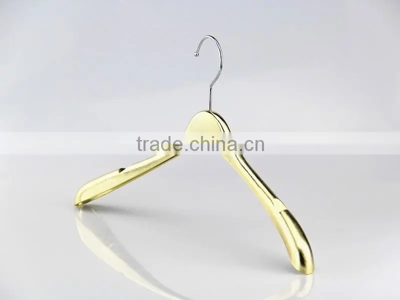 IMY-364 shiny gold color hangers with plating thin hanger wholesale