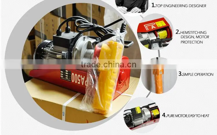 China remote control winch remote control crane mini electric lift