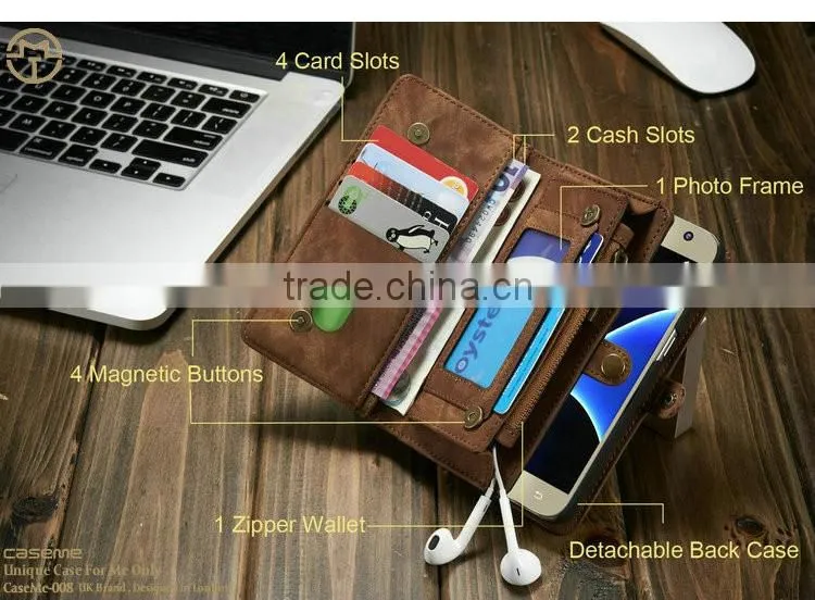 Newest classical design leather case for samsung galaxy s7, soft leather phone case for samsung s7