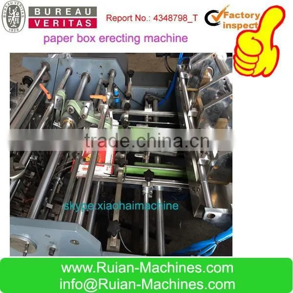 HAS VIDEO Double Heads Disposable Paper Food Container FormingMachine/Burger Boxes Making Machine/Food Tray making machine