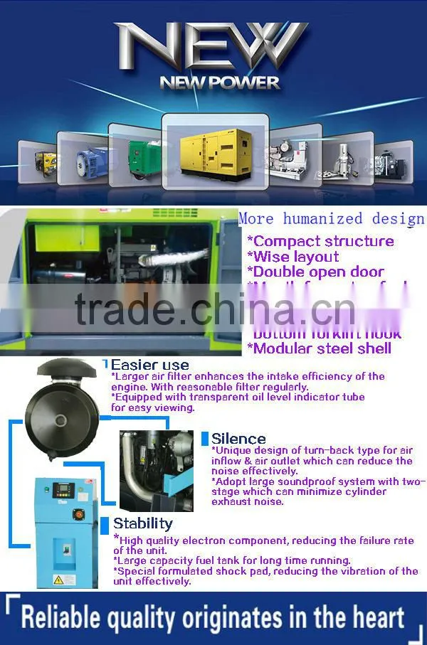 low price generator with beinei engine