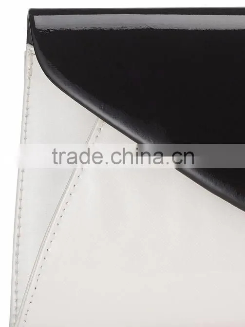 2016 chic leather envelope clutch bag clutch purse clutch handbag with a slim shoulder chain for ladies