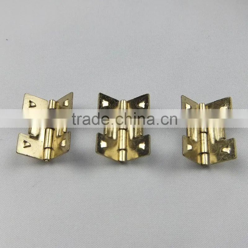 small yellow zinc jewellery box concealed hinge