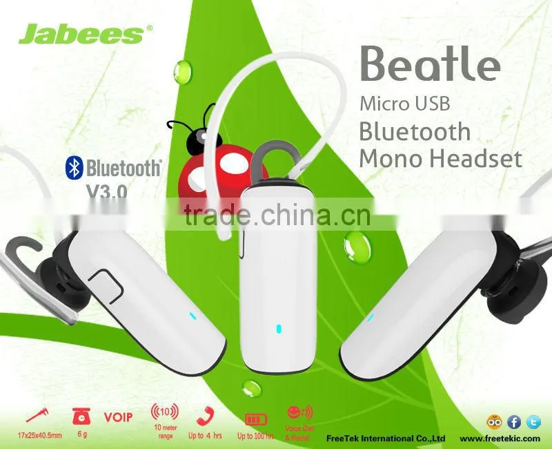 Top Selling Bluetooth Mono Headset for Mobile Phones Laptops and MP3 Player