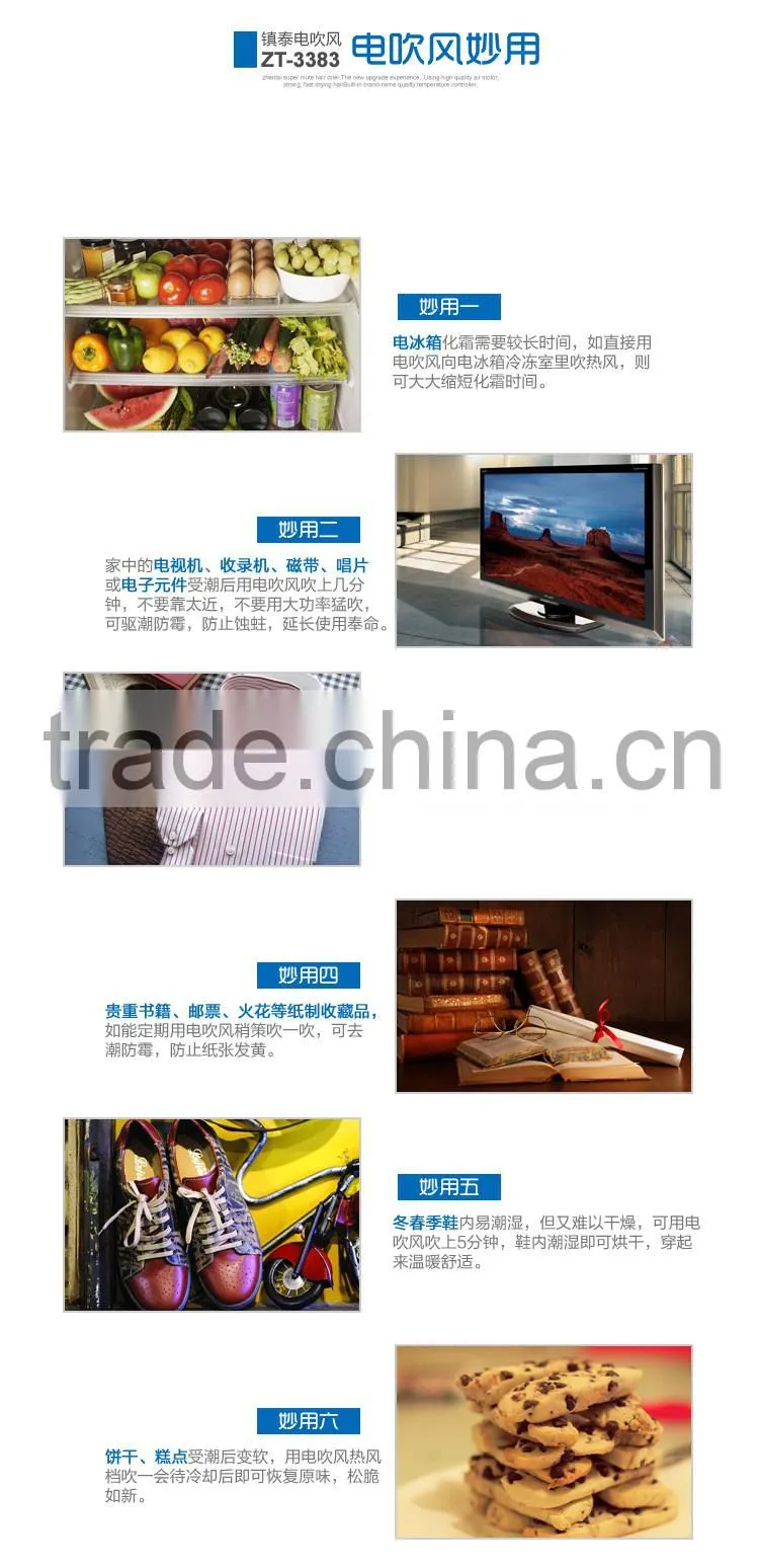 High Temperature Cold Shot Professional Salon Hair Dryer Bathroom Mounting Hair Dryer New Style Hair Dryer