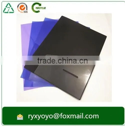 2016 high quality a4 pp hard plastic multi-pocket file folder