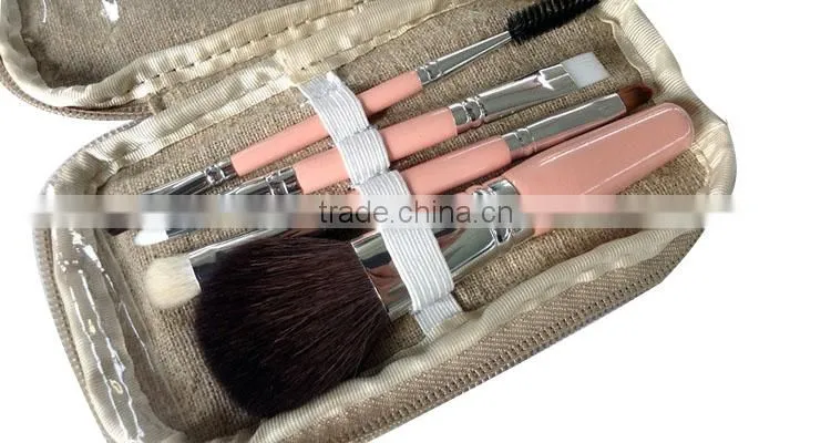 Combination package 4pcs cosmetic makeup brush kit for traveling