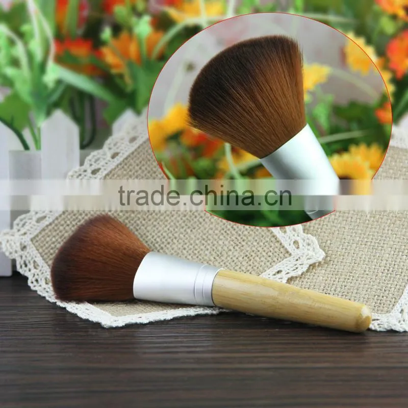 bamboo makeup brushes 5pcs with synthetic hair makeup brush set