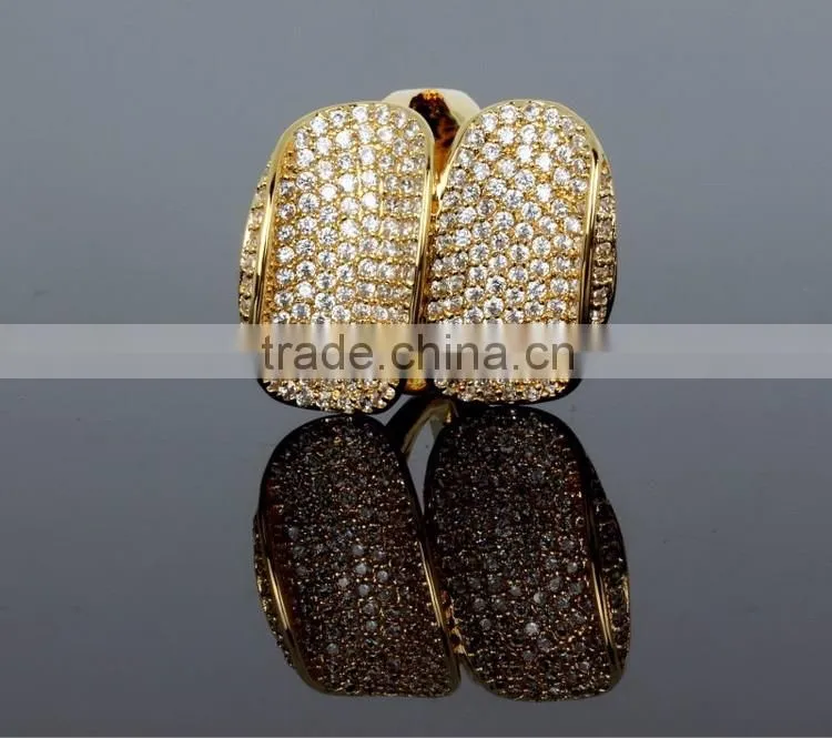 Limited Style Big Luxury Setting Cubic Zirconia Women Engagement Party Deluxe Ring