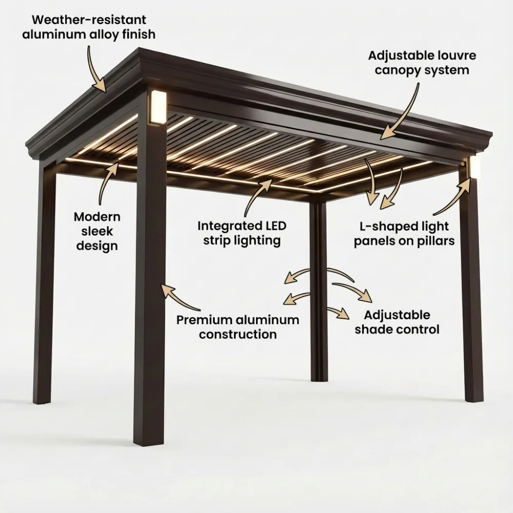 Aluminum Pavilion - Key Features