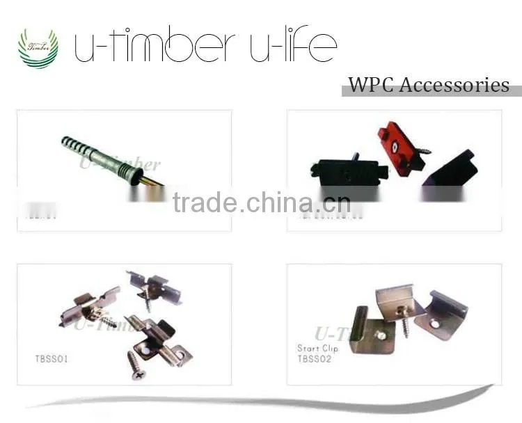 WPC deck used stainless decking clips
