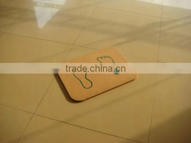 natural cork bathmat