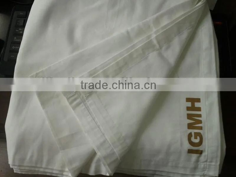 White flat sheet for hotel and hospital use/cotton/polycotton