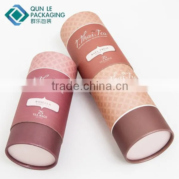 Wholesale Round Paper Tea Tin Cans for Food Packaging