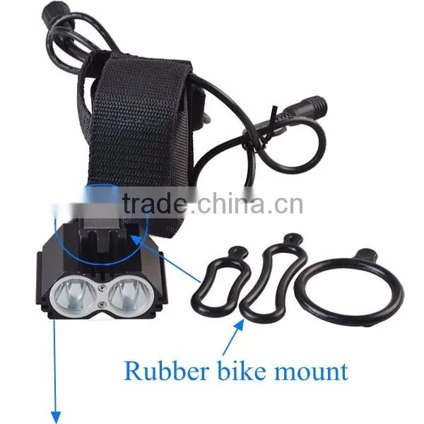 Adjustable Head Recharge Aluminum LED Bicycle Headlight