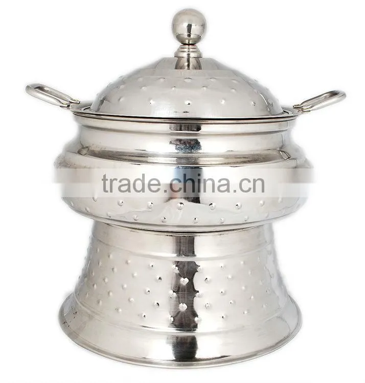 Steel Cheffing Dish, Wedding & Party utensils, food serving dish, hot keeping dish, Catering item, Hotel & Restaurant utensils