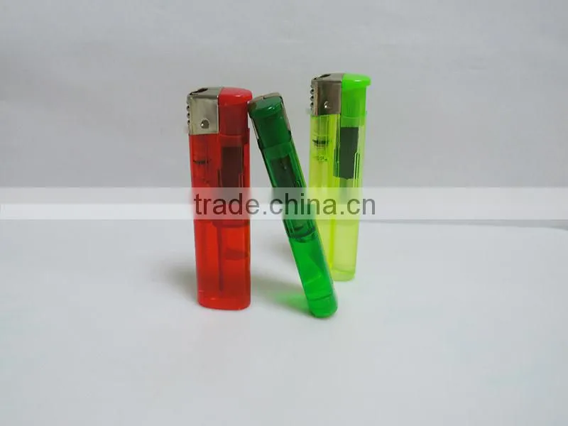 China lighter factories transparent electronic lighter, plastic disposable lighter